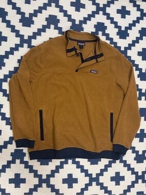 Patagonia Shearling Button Pullover Snap-T Fleece Jacket Size 2XL
